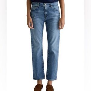 AG Adriano Goldschmied Blue Straight Leg Jeans